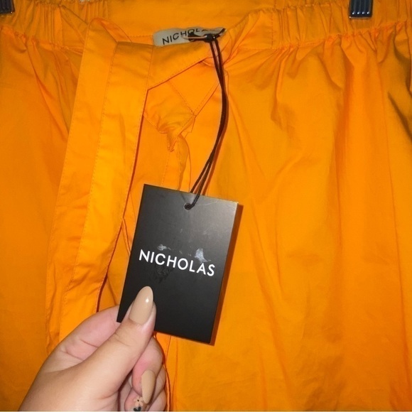 NWT Nicholas Taron Straight Leg Cotton Pants - Picture 6 of 7